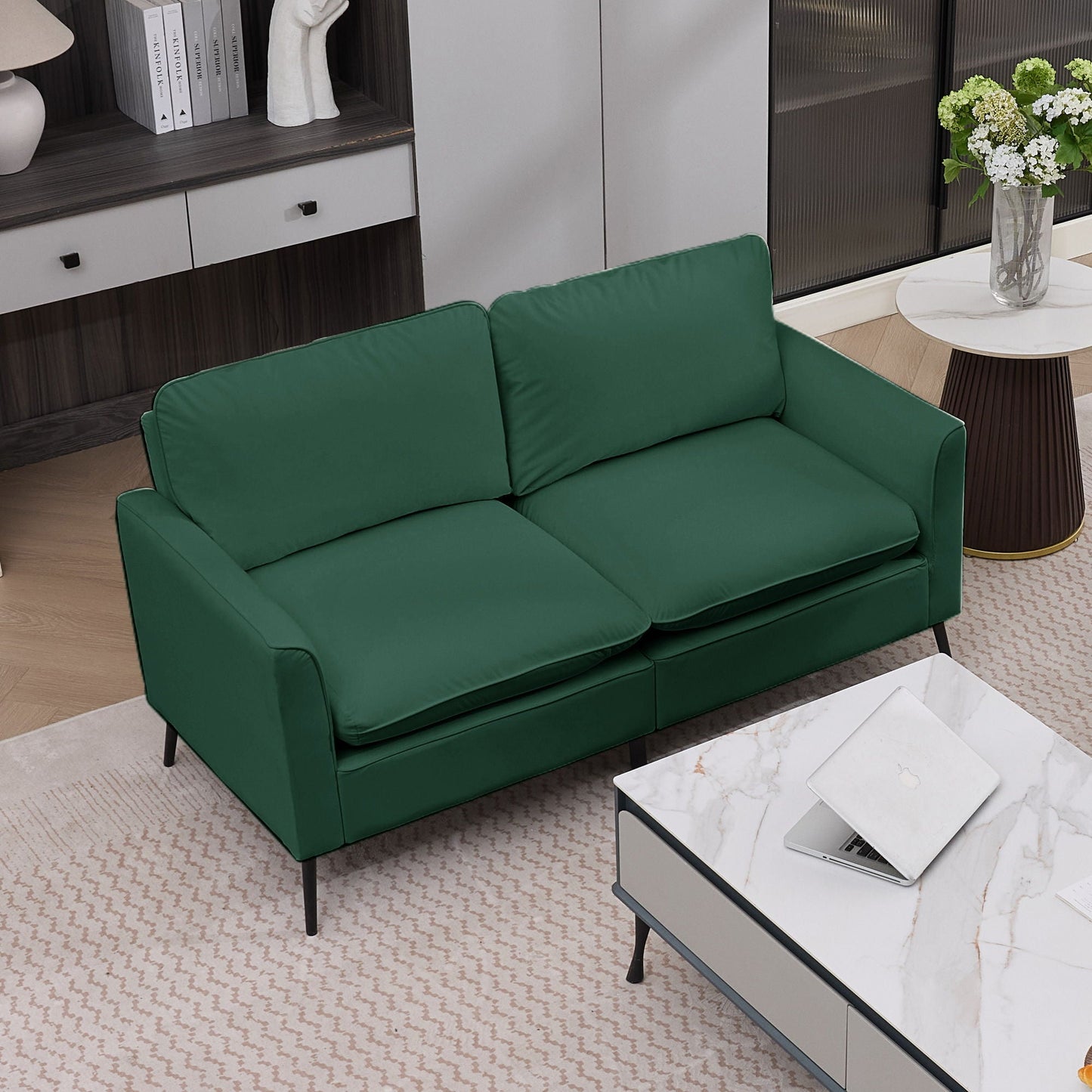 Upholstered Loveseat, For Living Room