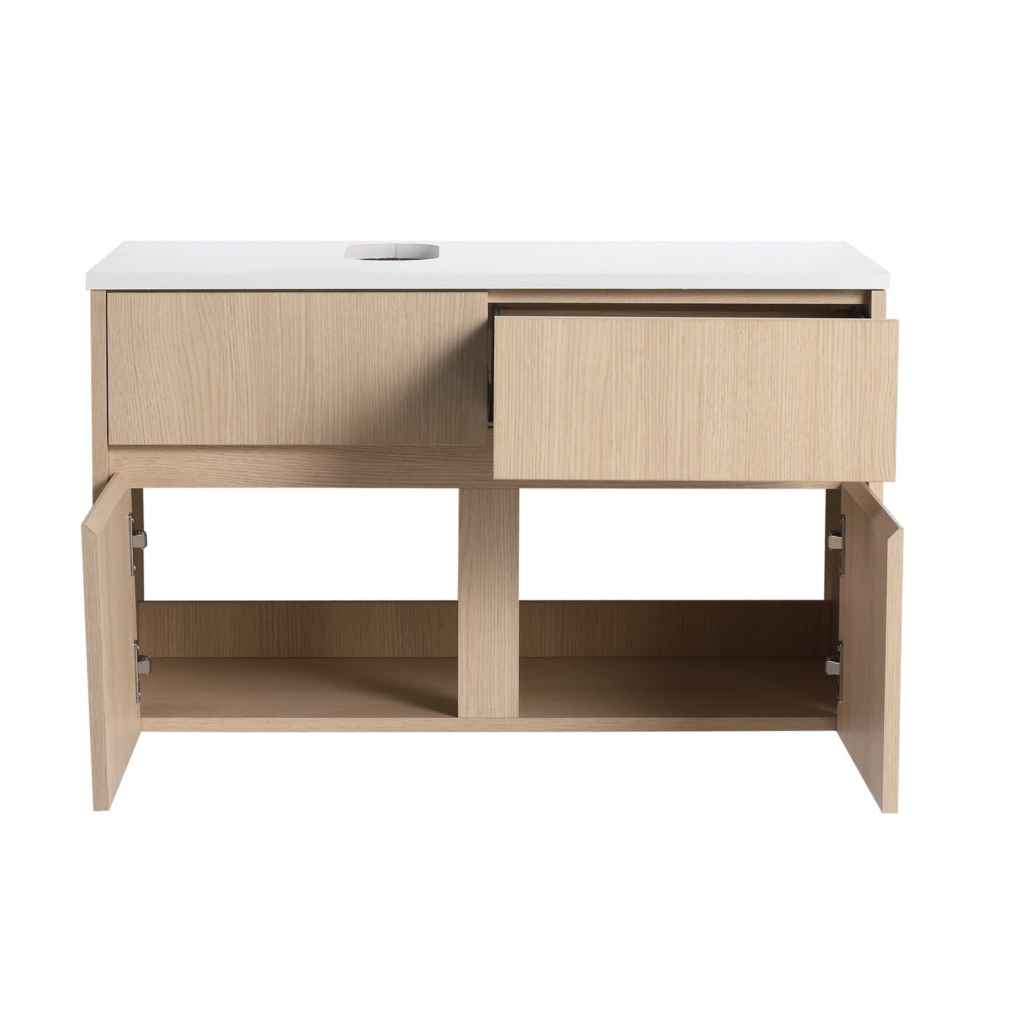 32-Inch Wall-Mounted Bathroom Vanity with 2 Soft Close Doors and 1 Drawer