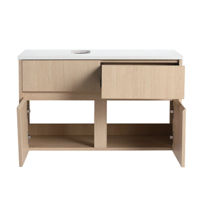 32-Inch Wall-Mounted Bathroom Vanity with 2 Soft Close Doors and 1 Drawer