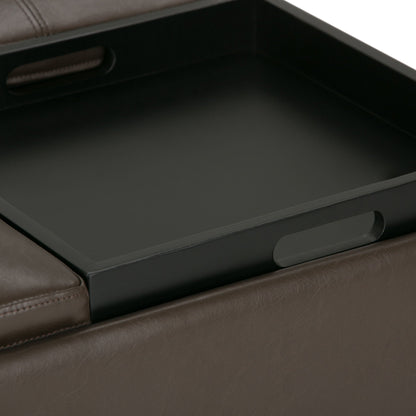 Avalon - Square Coffee Table, Storage Ottoman