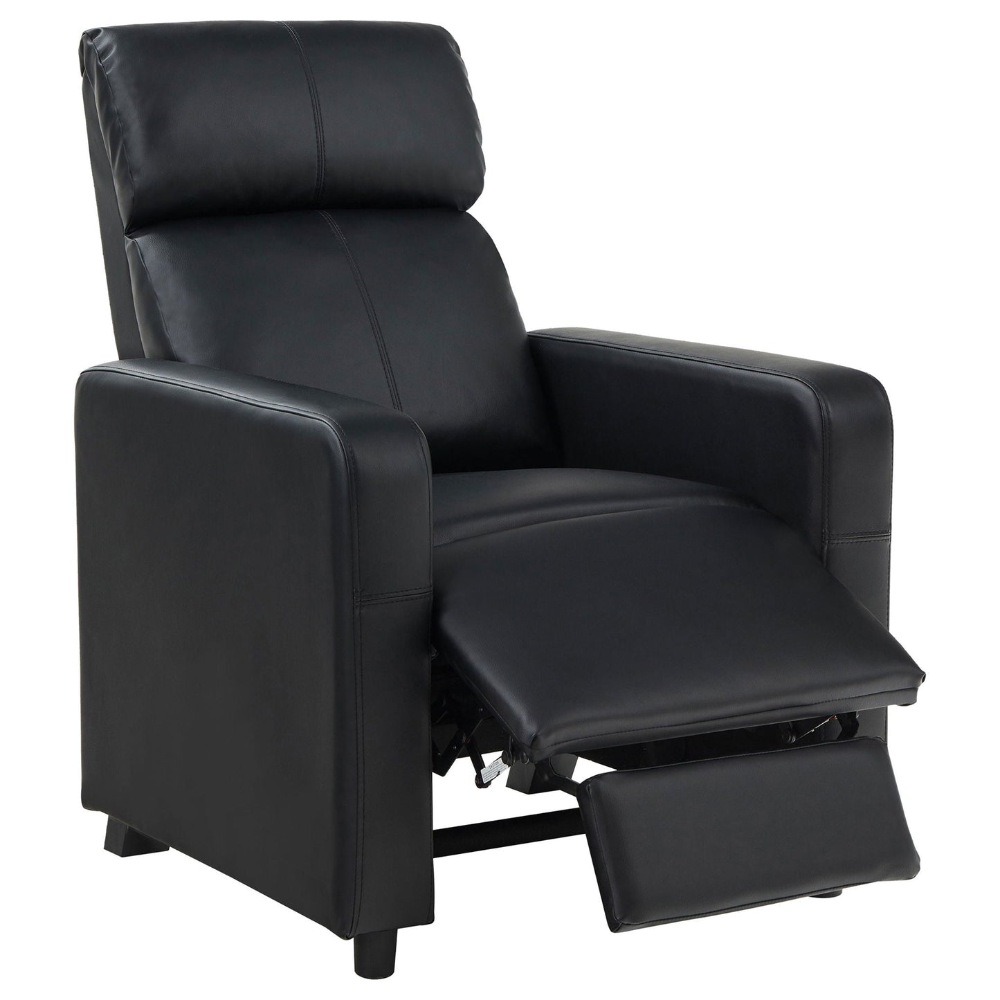 Push Back Recliner - Black
