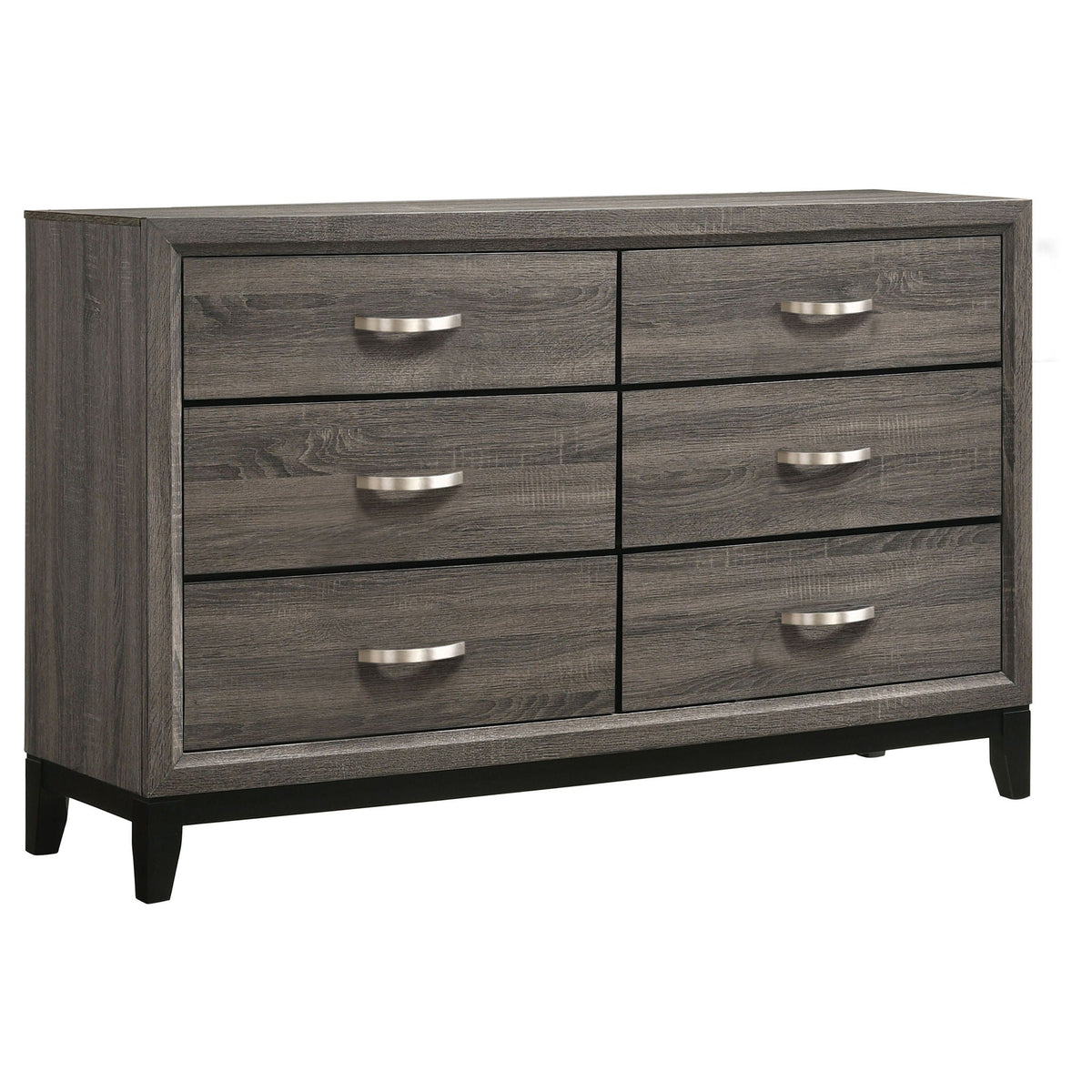 Watson Five-piece Eastern King Bedroom Set Grey Oak