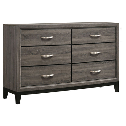 Watson Five-piece Eastern King Bedroom Set Grey Oak