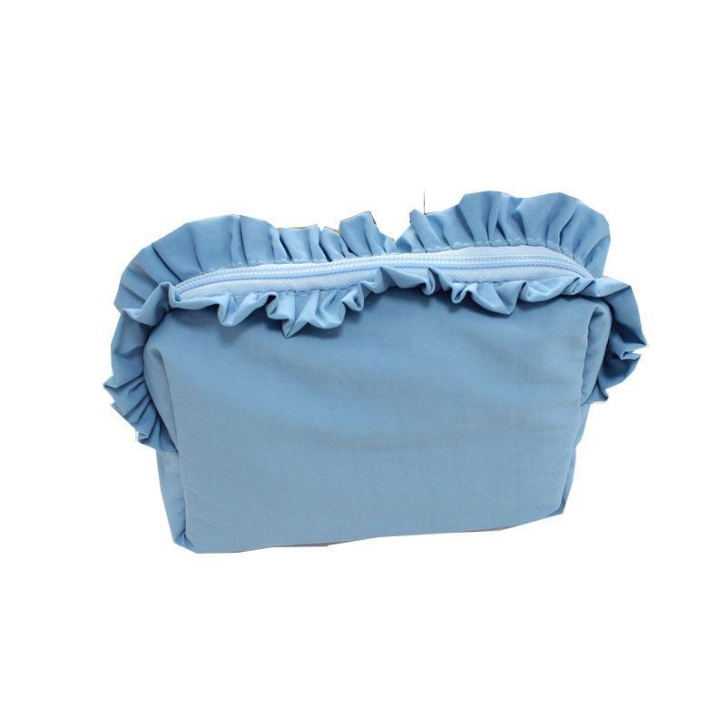 Korean-style Ruffled Makeup Bag Simple Nylon Waterproof Storage Pouch