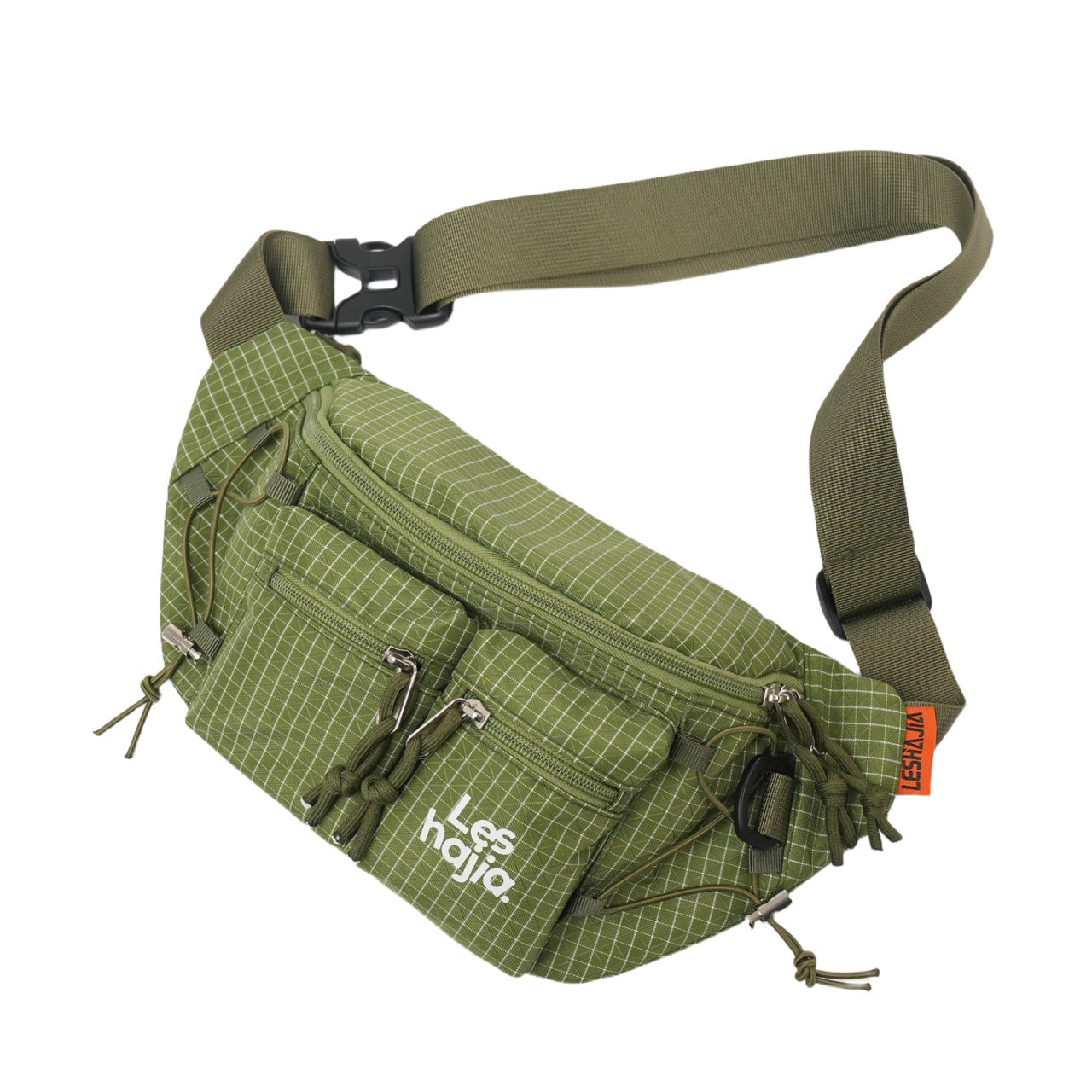 Workwear-style Outdoor Hiking Waist Bag, Lightweight Chest Pack For Men