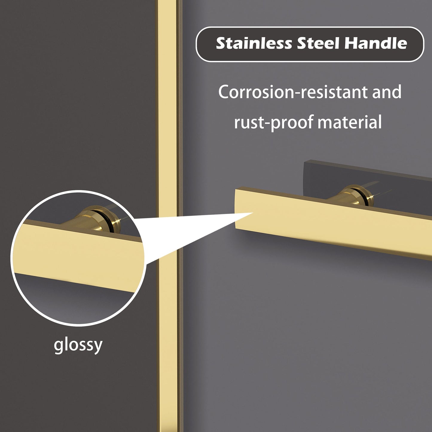 Dual Sliding Frameless Shower Door 56-60 in W x 75 in H