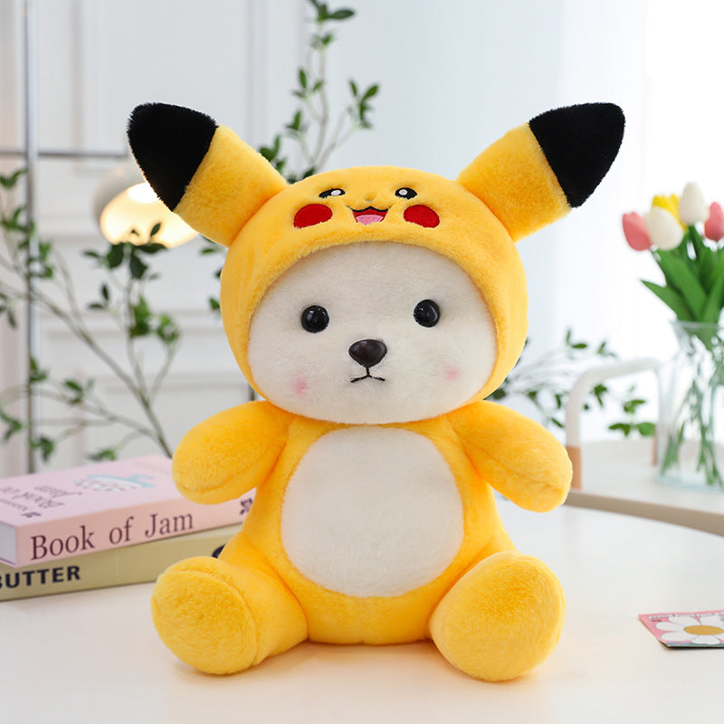 Colorful And Cute Strawberry Bear Plush Doll