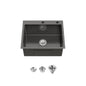 Stainless Steel Kitchen Sink, 23"x19" Single Bowl, Undermount Handmade Sink
