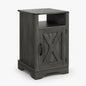 Farmhouse Nightstand, Charging Station & Storage