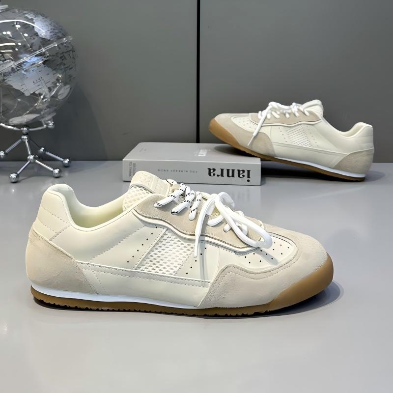 Men's New German Trainers, Soft Cushioned Breathable Run-style Shoes, Lace-up Low-top Versatile Casual Sneakers