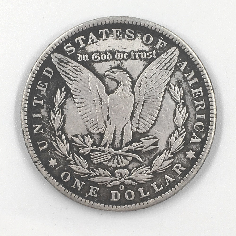 Deep Relief American Insect Skull Silver Dollar