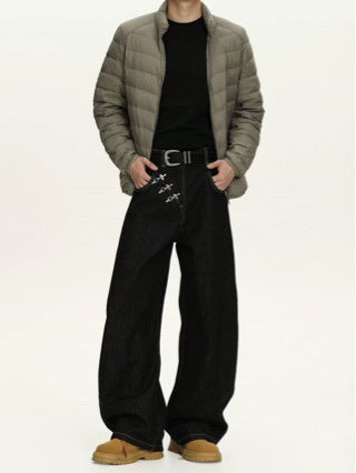 American-style Streetwear Retro Machete Jeans