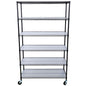 6 Tier 6000Lbs Capacity Nsf Metal Shelf Wire Shelving Unit, Heavy Duty Adjustable Storage Rack With Wheels & Shelf Liners For Commercial Grade Utility Steel Storage Rack