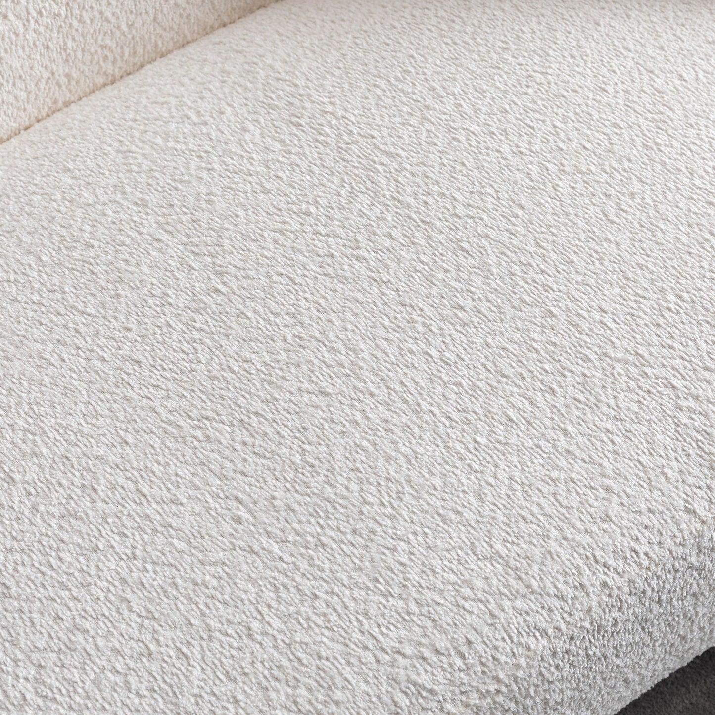 Curved 3 Seater Sofa For Living Room - White