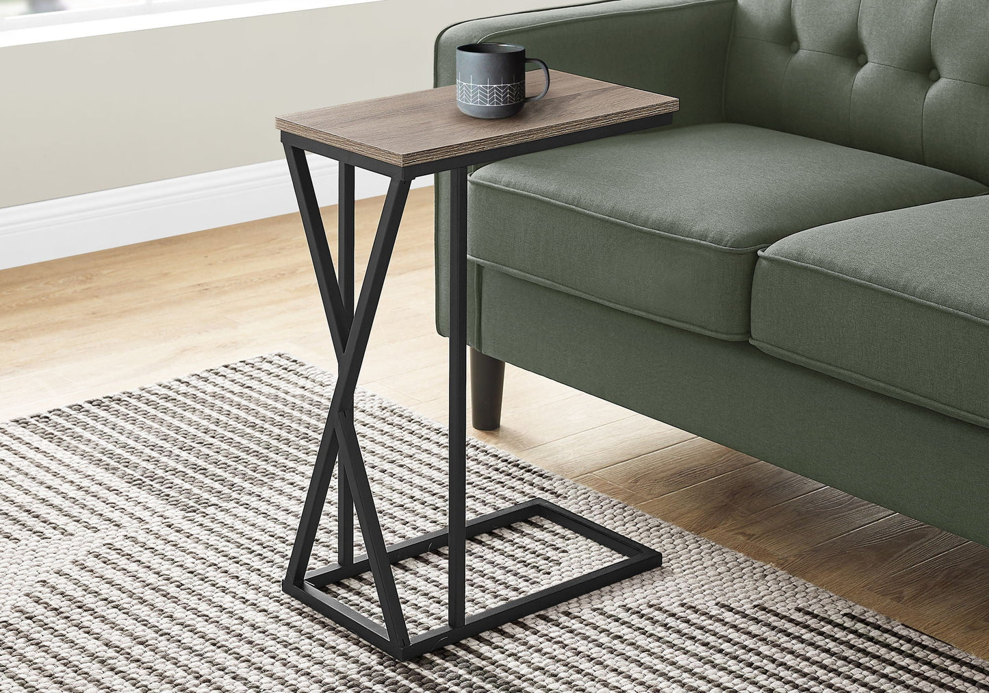 Accent Table C-Shaped - Contemporary Modern