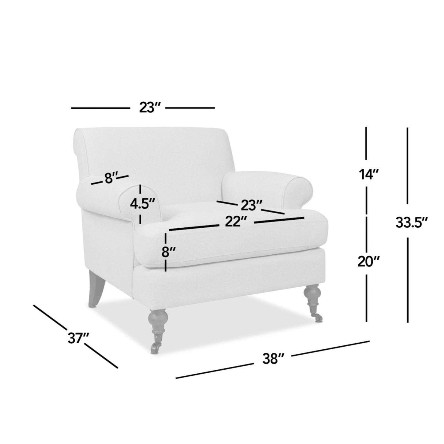 Alana Lawson - Accent Arm Chair Casters
