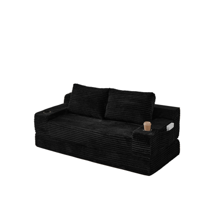 70.8-Inch Corduroy Two-in-One Sofa Bed