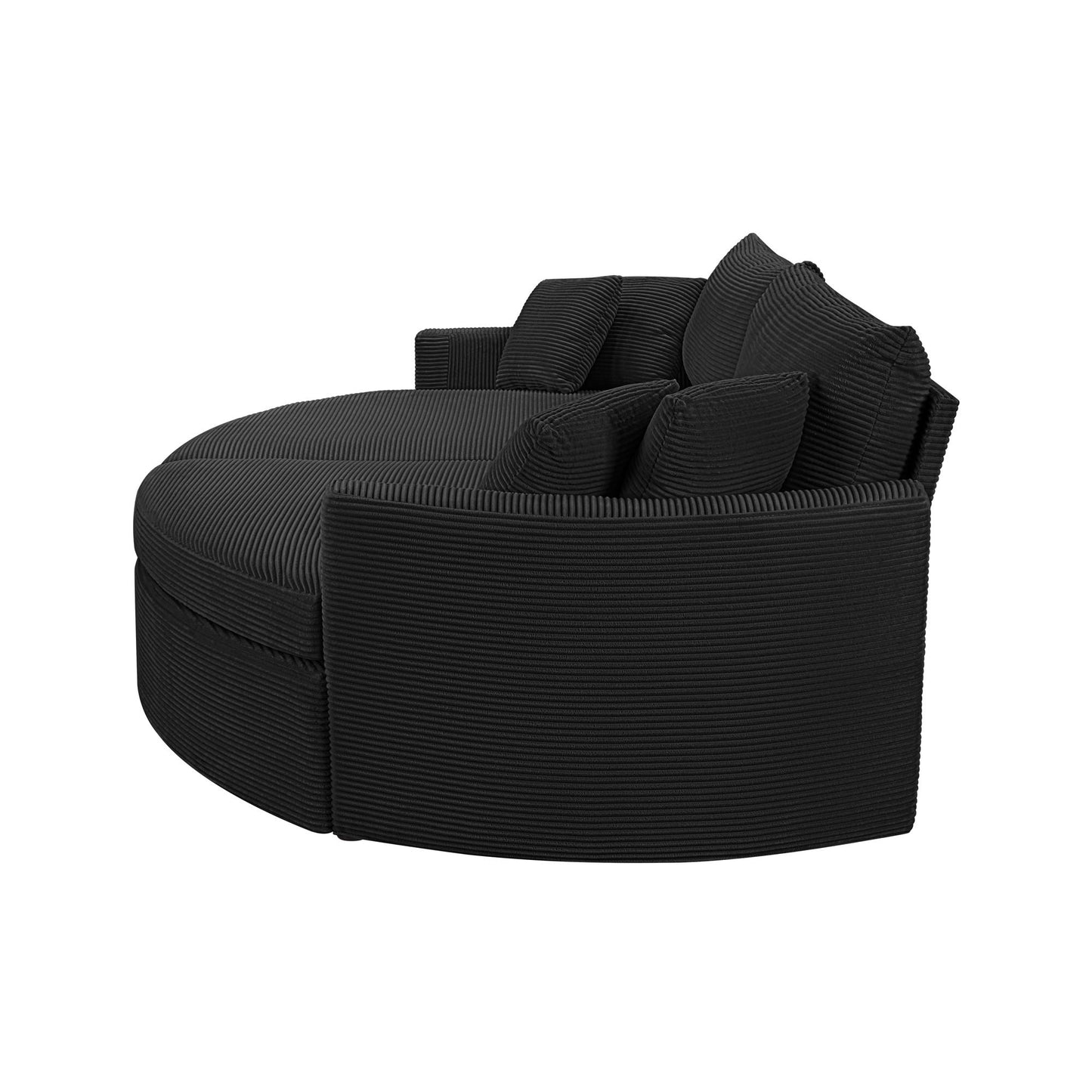 Oversized Double Chaise Lounge Sofa With USB Ports