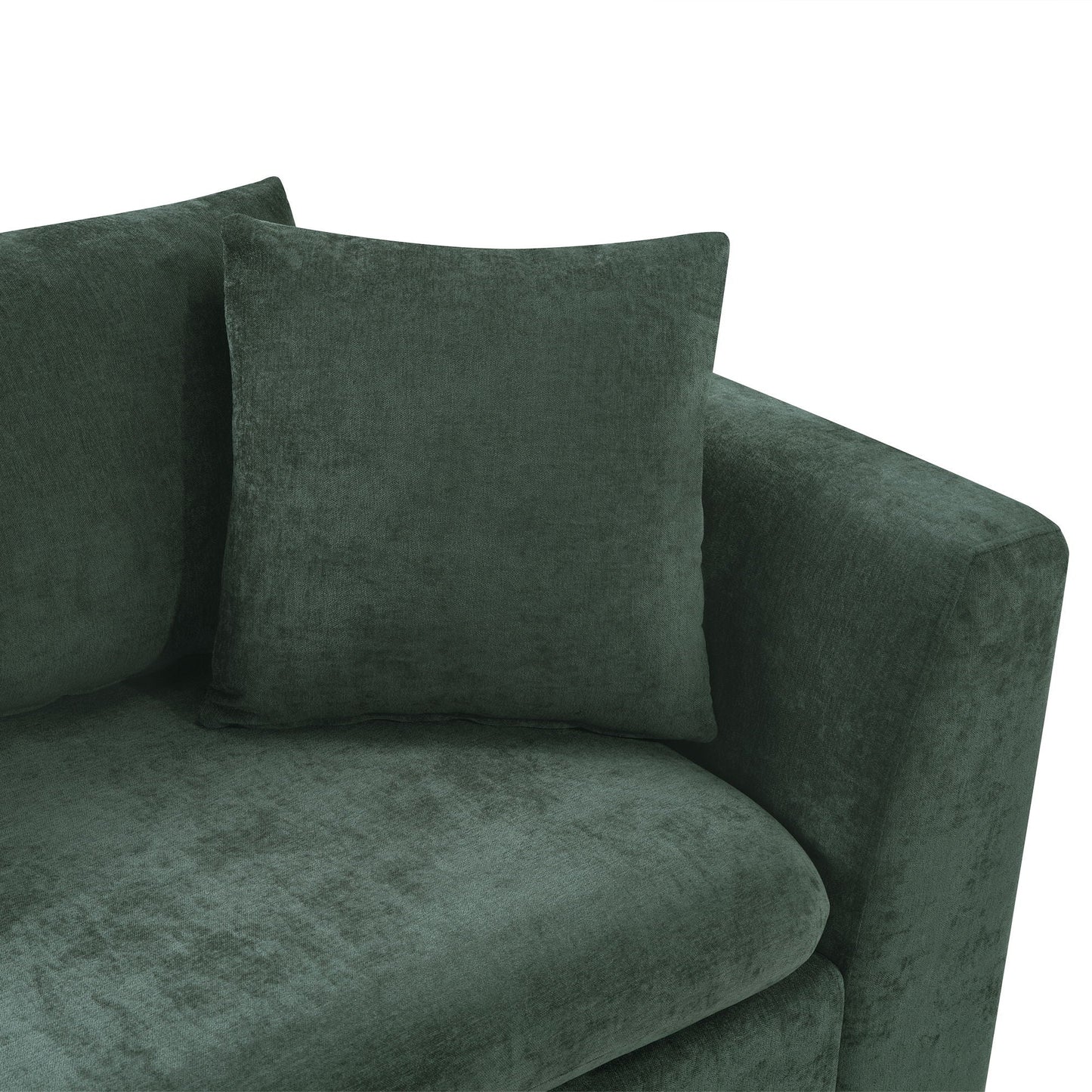 Modern L Shaped Sectional Sofa With Upholstery And Wooden Storage