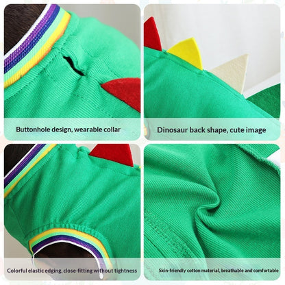Sausage Dog Special Dinosaur Vest Dog Outdoor Comfortable Clothes Pet Four-legged Clothes Cute Photo Pet Clothes