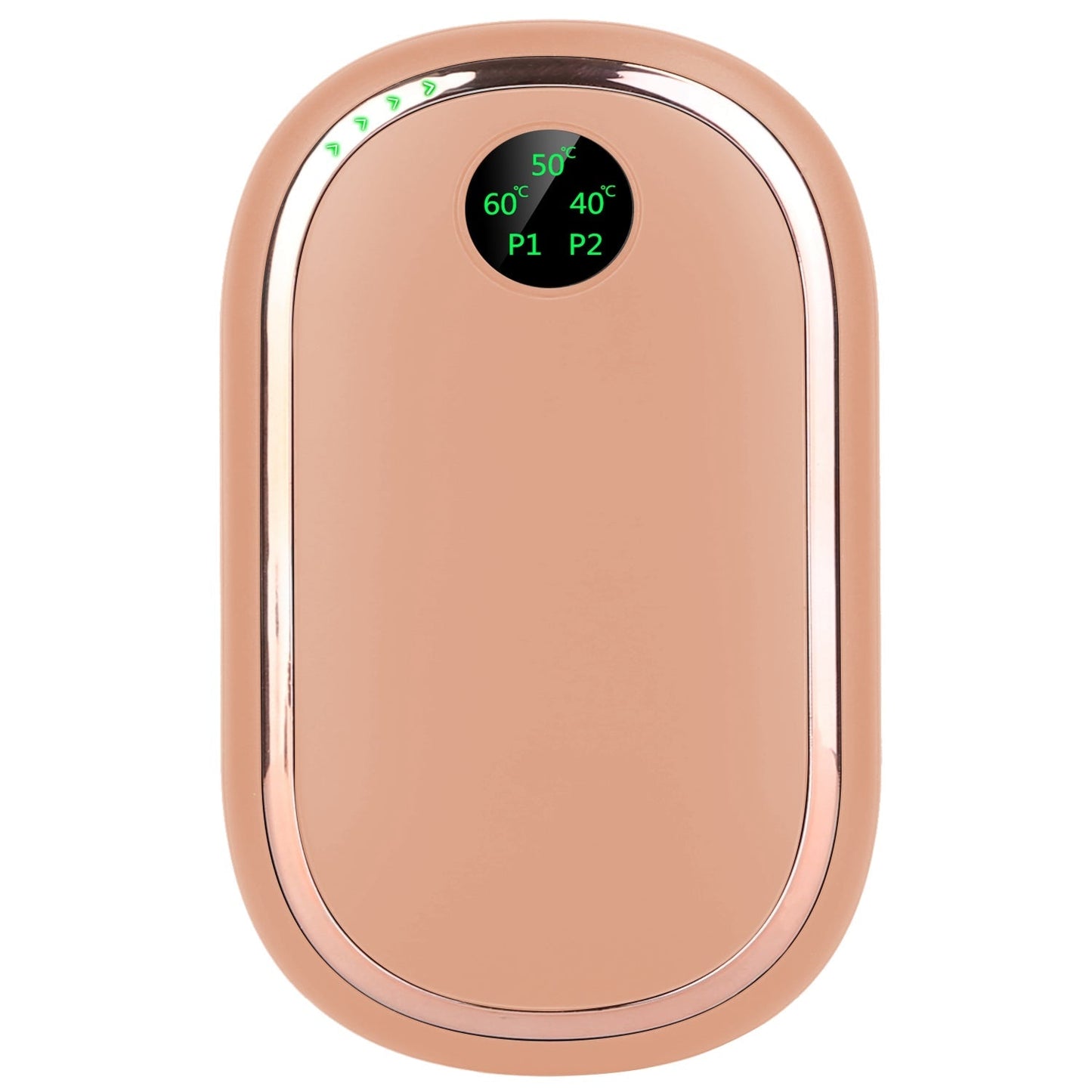 Rechargeable Hand Warmer Electric Hand Heater Portable Reusable Pocket Warmer Power Bank with Digital Display Sunset Light 3 Levels Double-sided Heati
