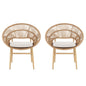 Cyril - Outdoor Papasan Style Dining Chair (Set of 2)
