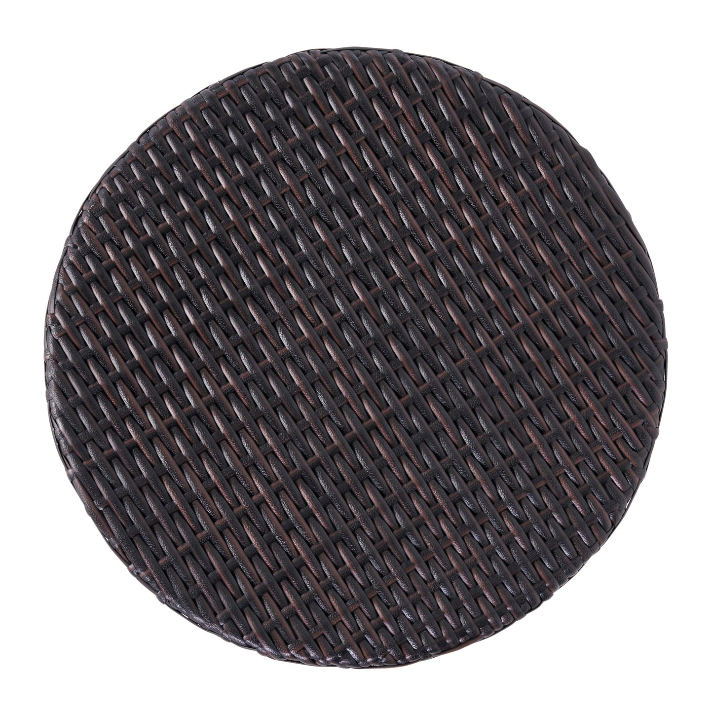 Kingstown RD Barrel Side Table, Outdoor Wicker End Table
