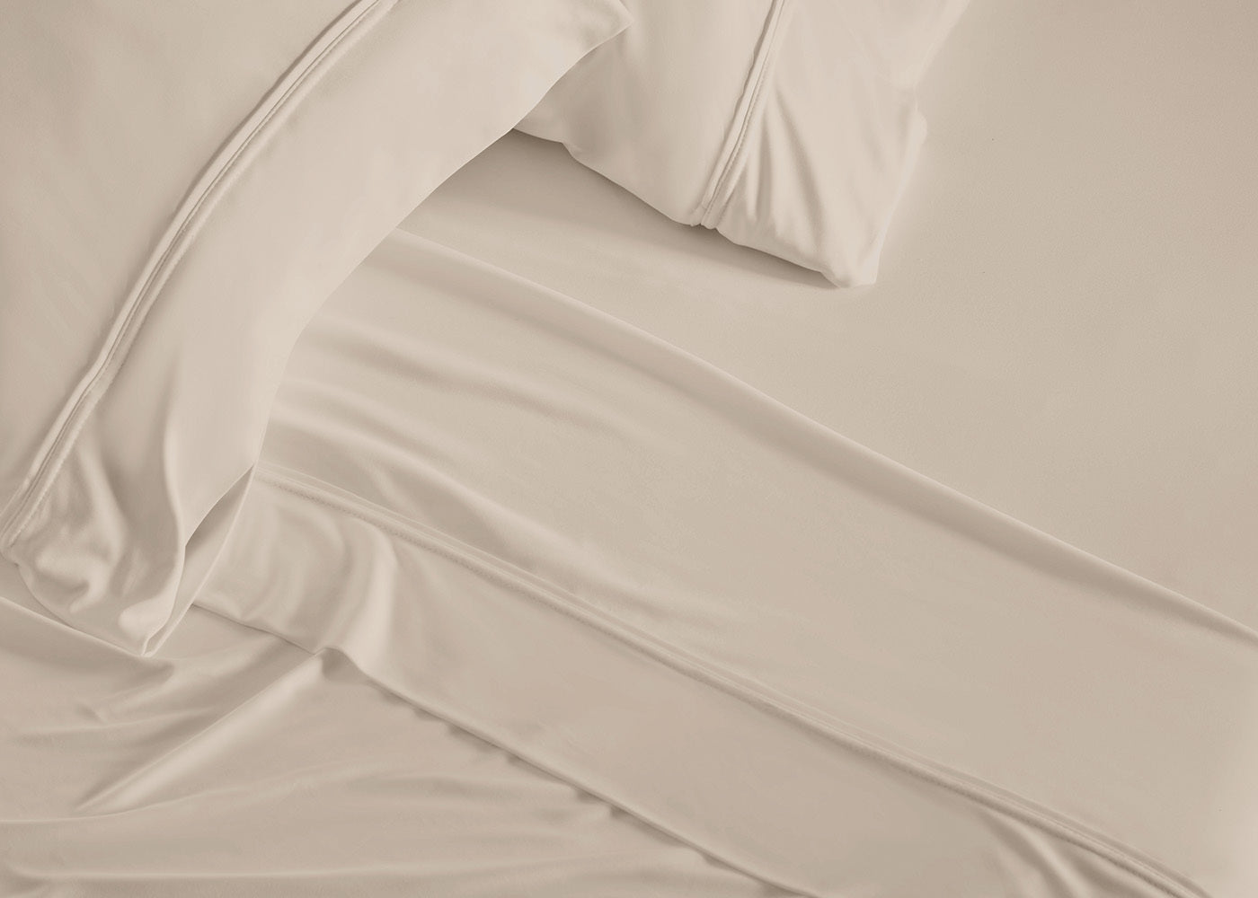 BedGear Dri-Tec King Pillowcase Set, Beige