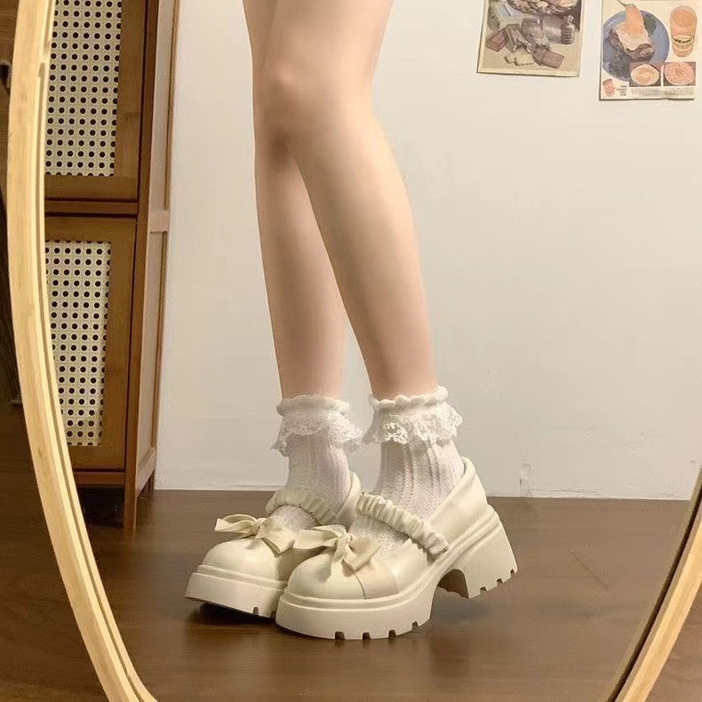 Japanese Style Small Fragrant Style Thick Soled Mary Jane Small Leather Shoes French Fashion Matching Skirt Single Shoe 2025 Summer Autumn New Item