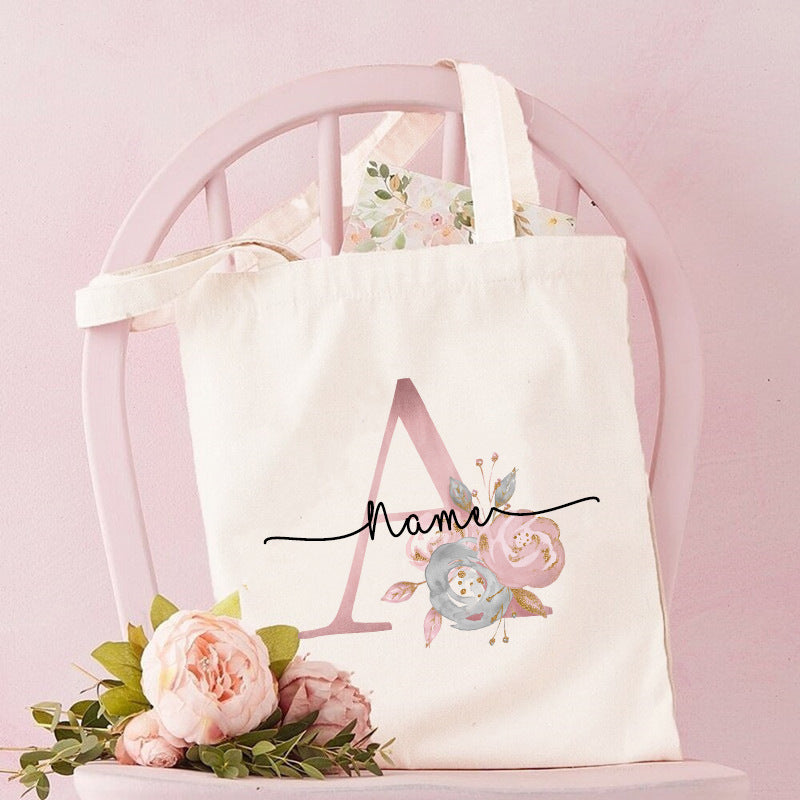 Monogrammed Canvas Bag Women's Tote