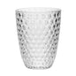 Leading Ware Diamond Cut Acrylic Glasses Drinking (Set of 4)