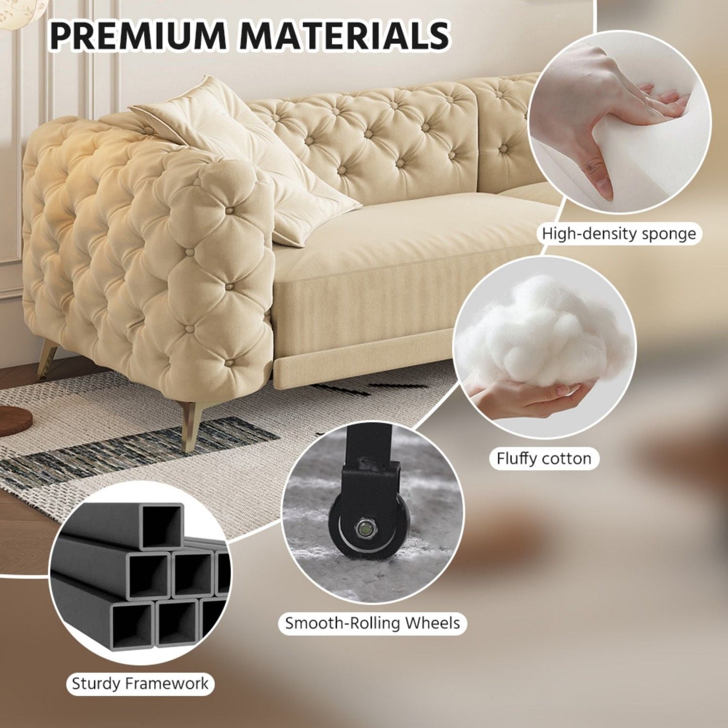 3-In-1 Convertible Sleeper Sofa