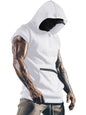 Men's Plus Size Kangaroo Pocket Hooded Tank