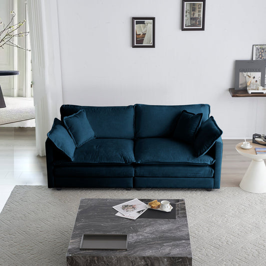 Modern Fabric Loveseat Sofa Couch for Living Room