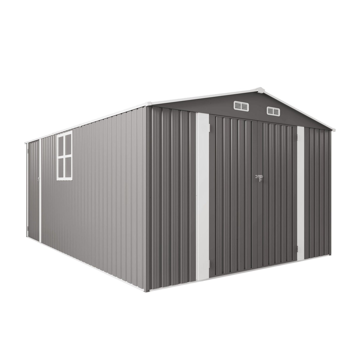 Outdoor Storage Shed With Lockable Doors