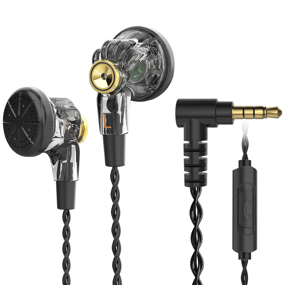 Wired Music Headset Flat Head Earbuds Computer Mobile Phone Universal