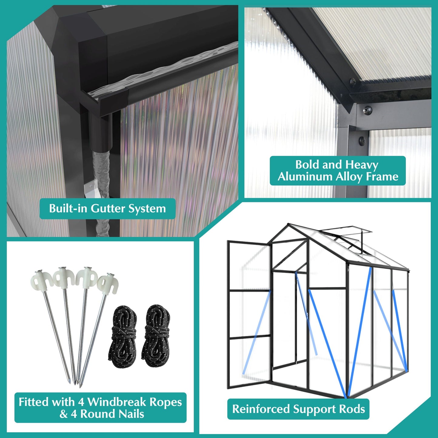 Gain Height Windproof house With Raised Base