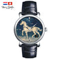 Van Gogh Quartz Wrist Watch Horse Plaster Statue