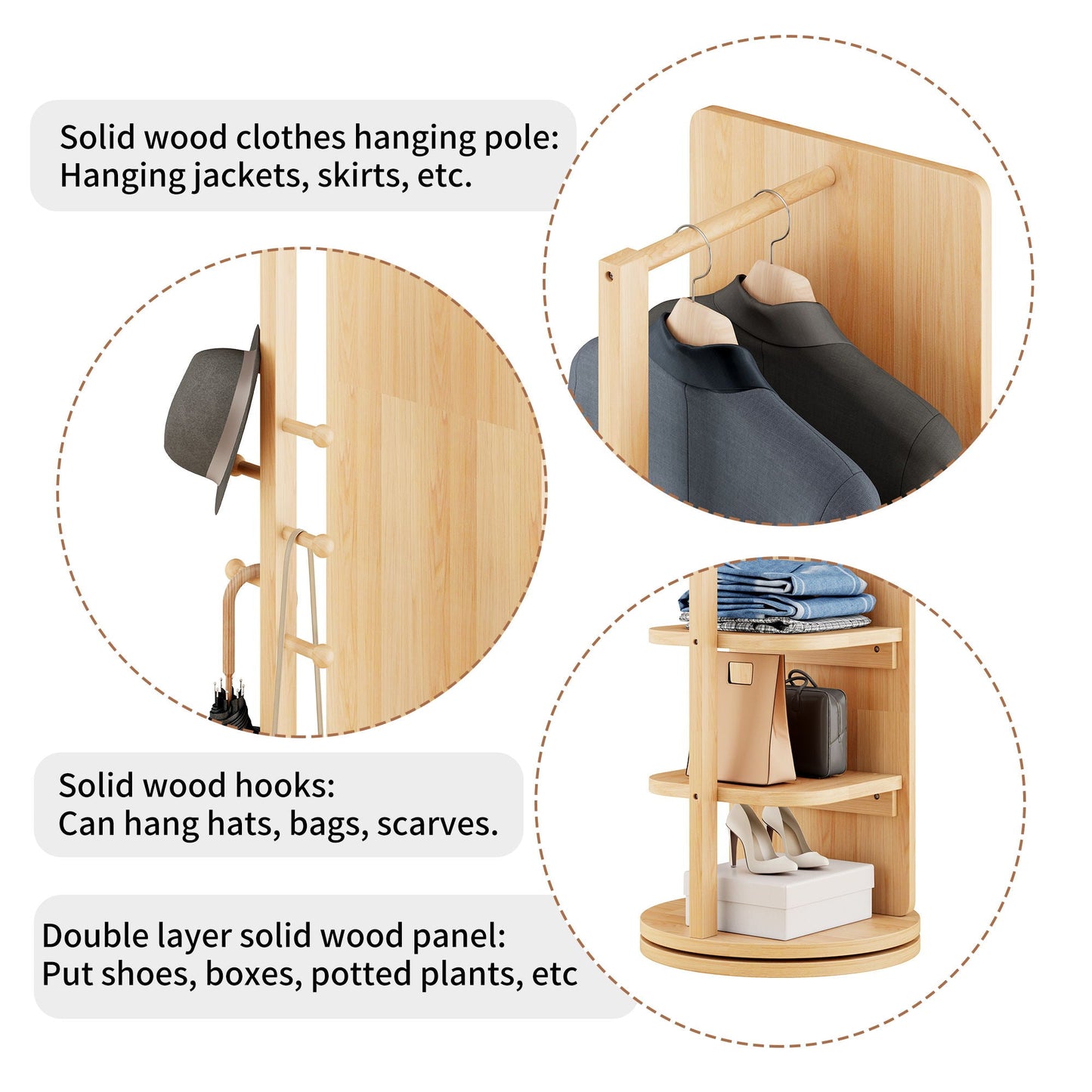 3 In 1 Multifunctional Full-Length Clothing Mirror
