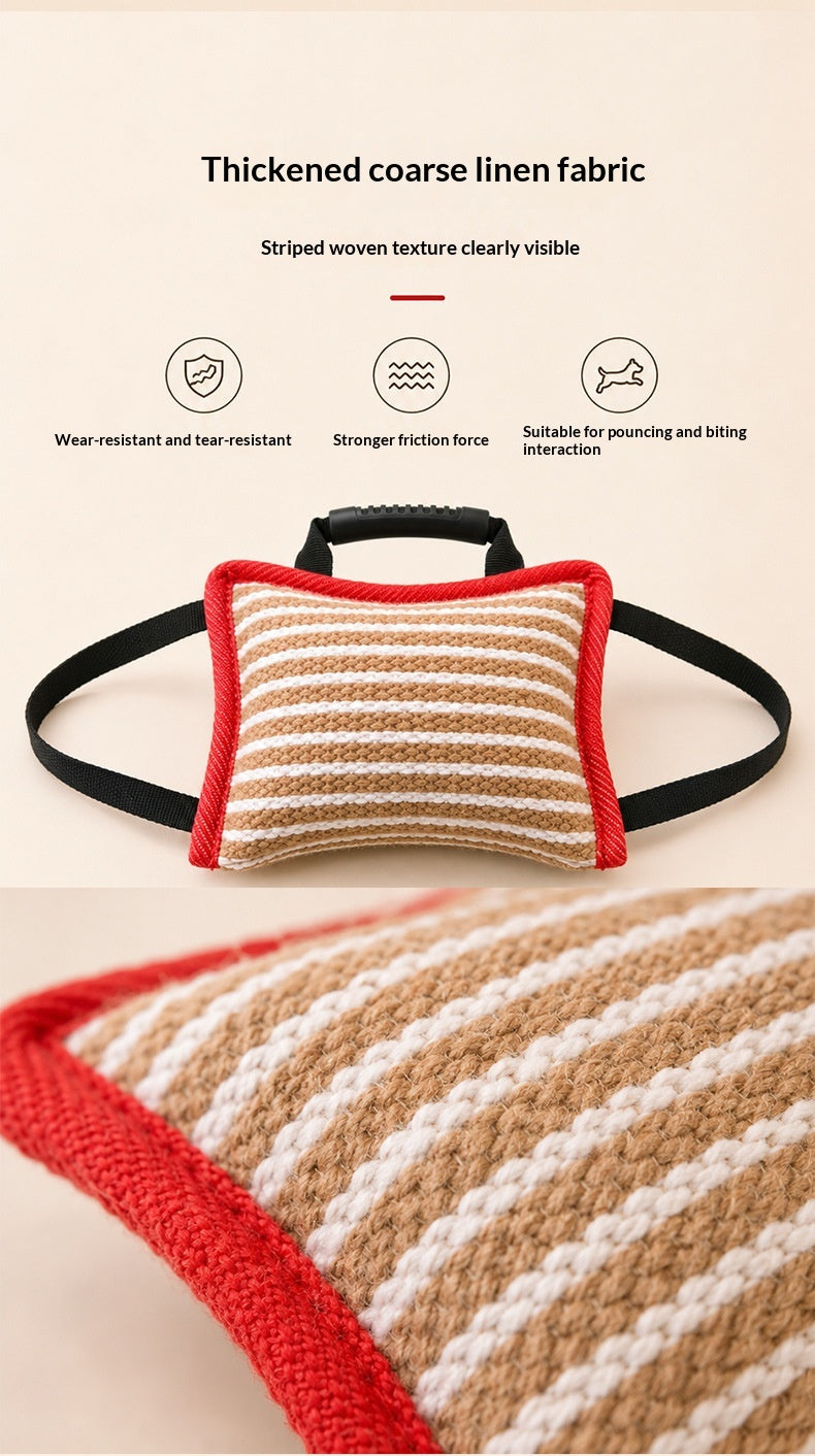 Jute Bite Cushion & Bite Roll For Dog Training