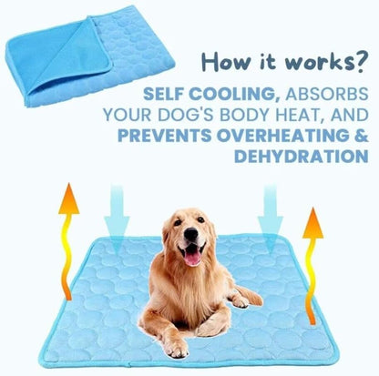 Pet Ice Silk Pad - Summer Cooling Pad For Sofa, Breathable And Anti-slip, Anti-biting Dog Bed Ice Pad, Summer Coolness Dog Pad