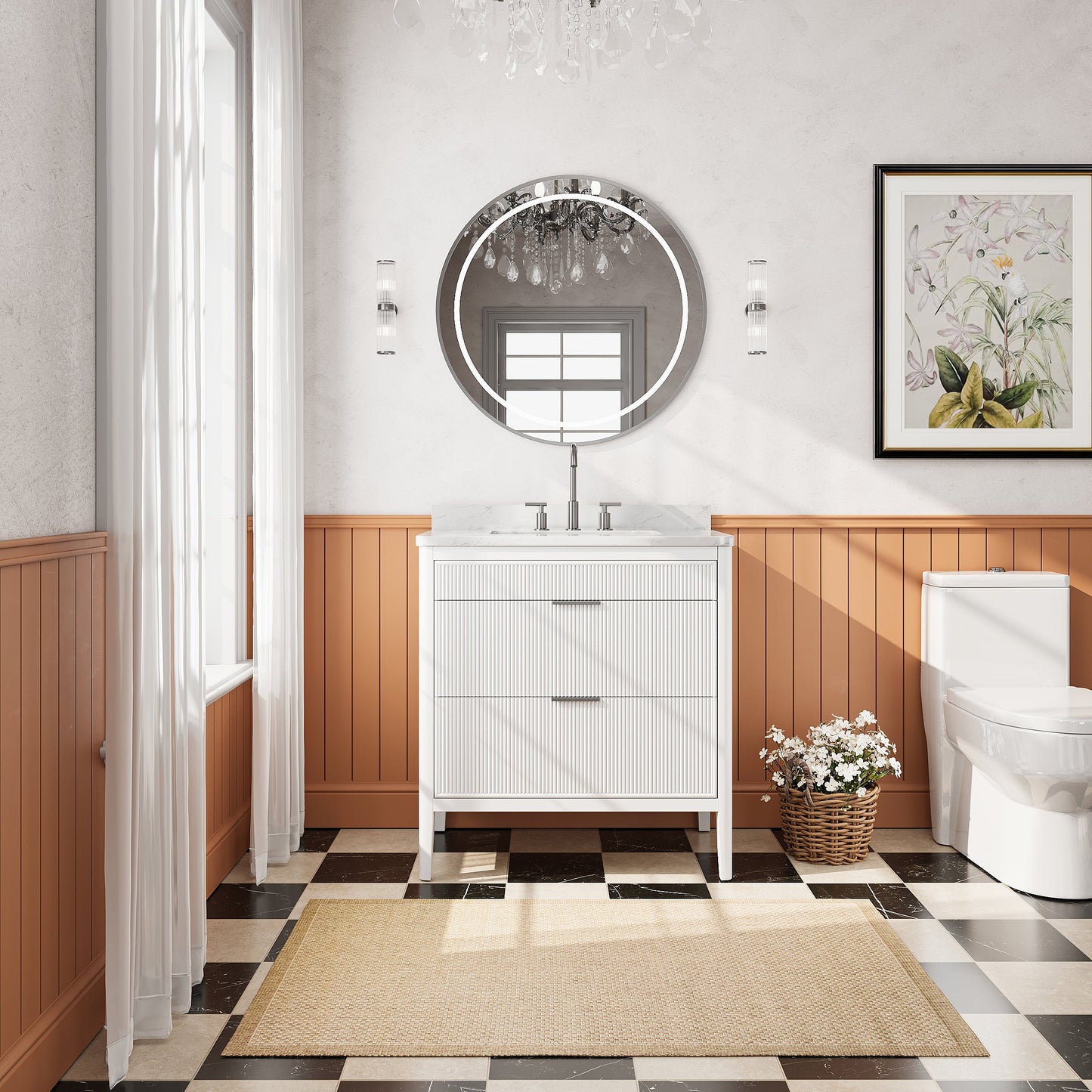 Fully Assembled 36'' Bathroom Vanity