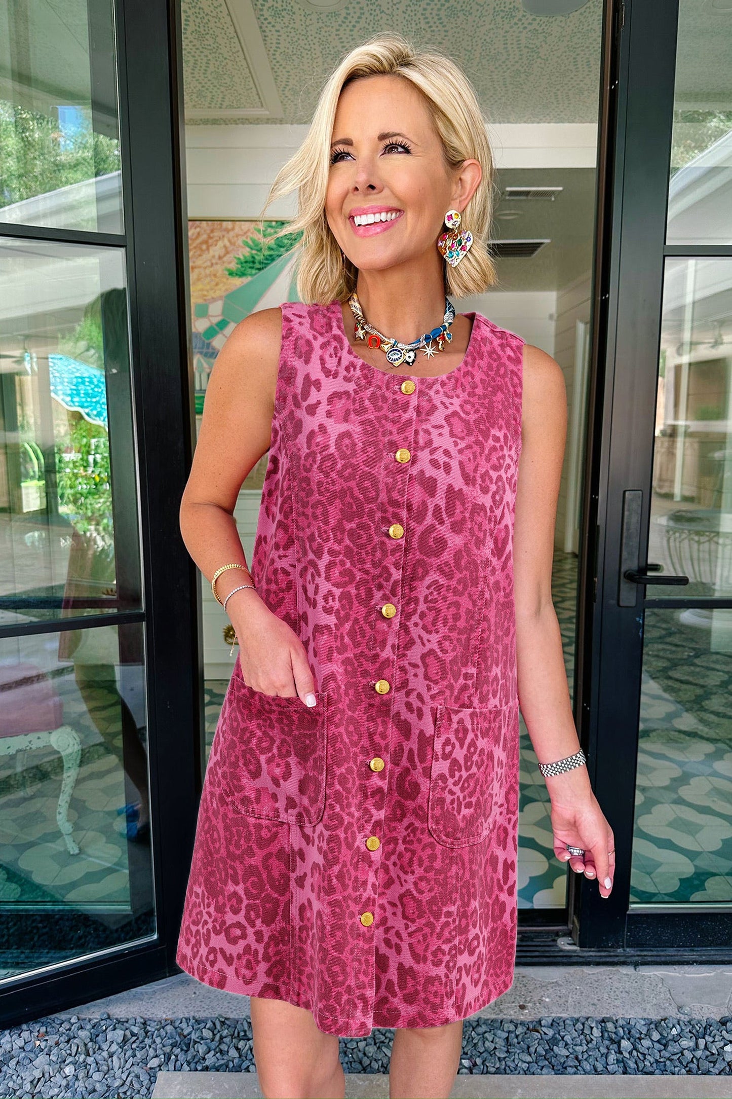 Phoebe Shift Sleeveless Dress