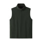 Zipper Stand Collar Double-sided Fleece Cardigan Fleece Vest