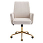 Ergonomic Mid-Back Office Chair With Striped Fabric