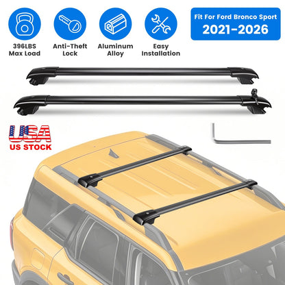 Roof Rack Cross Bars for Ford Bronco Sport 2021-2026