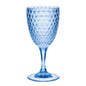 Diamond Cut Plastic Wine Glasses (Set of 4)