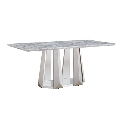 Marble Dining Table for 6 People