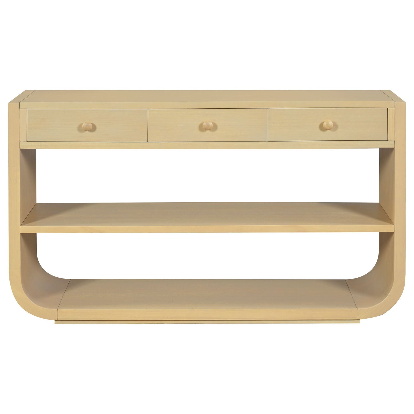 Console Table With 3 Soft Close Drawers & 2 Open Shelves