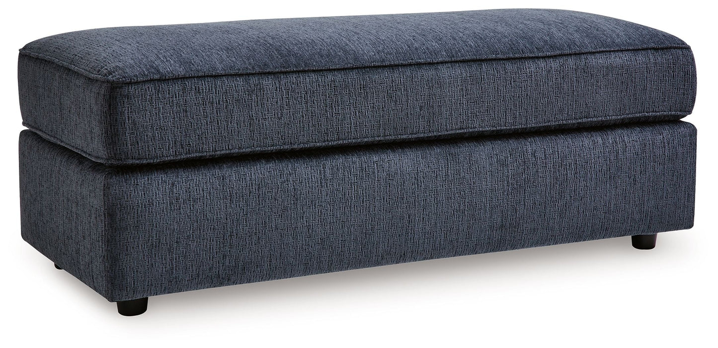 Albar Place - Oversized Accent Ottoman - Cobalt